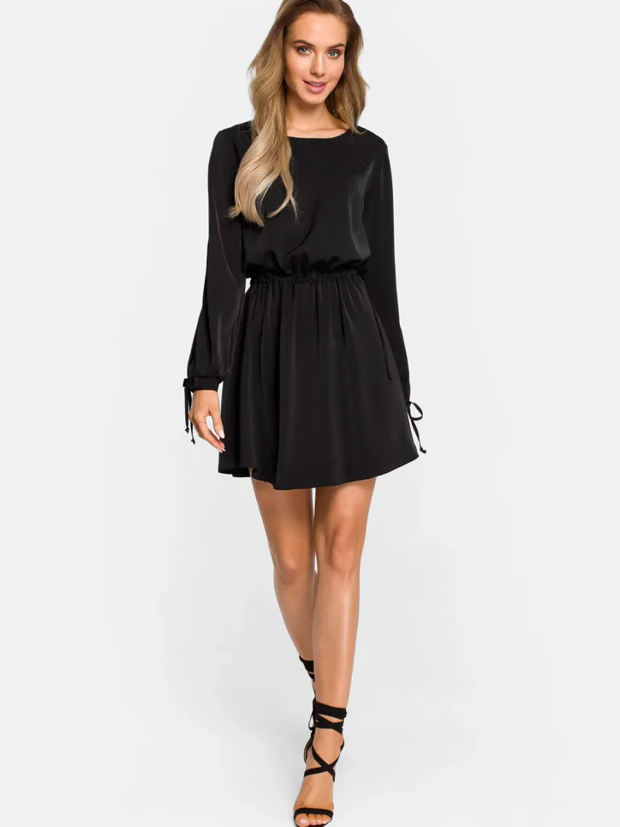 Silk Drawstring Dress